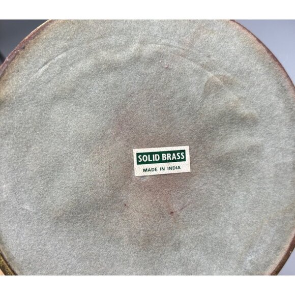 Vtg Solid Brass Candle StickHolder‎ 12" Made In India - Picture 4 of 7